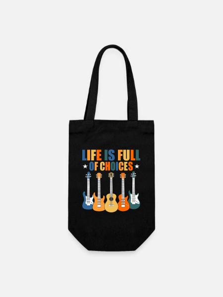 Guitar Player Guitarist - Geschenkbeutel für Flaschen - Schwarz