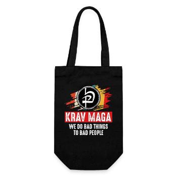 Krav Maga - Geschenkbeutel für Flaschen - Schwarz - Vorne