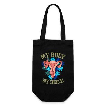 My Body My Choice - Geschenkbeutel für Flaschen - Schwarz - Vorne