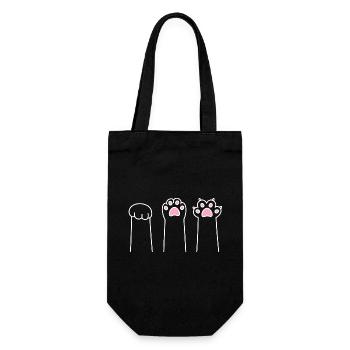 Cat Paw Game Cat Paws Stone Paper Scissors - Sac à bouteille - noir - Devant