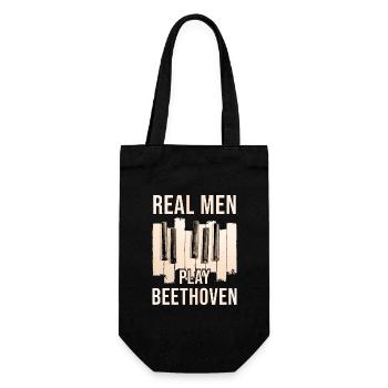 Beethoven - Gift Bag for Bottles - black - Front