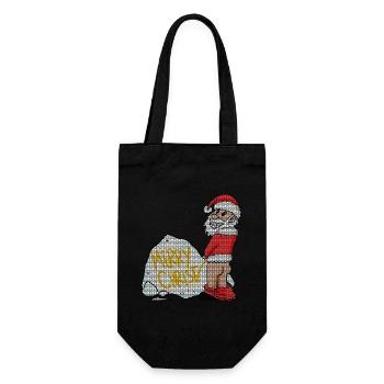 Noël laid drôle - Sac à bouteille - noir - Devant