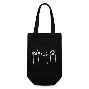 Cat Paw Game Cat Paws Scissors Stone Paper - Sac à bouteille - noir - Devant