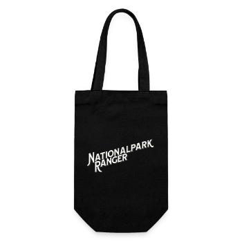 Nationalpark Ranger – Wildhüter & Naturschutz - Geschenkbeutel für Flaschen - Schwarz - Vorne