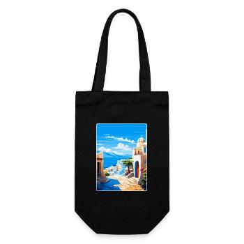 Kos Griechenland Vintage Reise Poster Souvenir Souvenir - Geschenkbeutel für Flaschen - Schwarz - Vorne