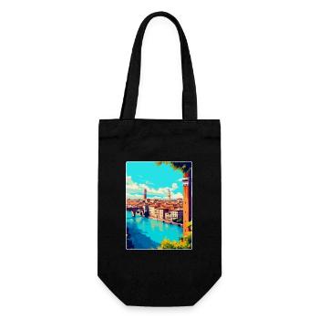 Vérone, Italie, Affiche de voyage vintage, WPA, Souvenir - Sac à bouteille - noir - Devant