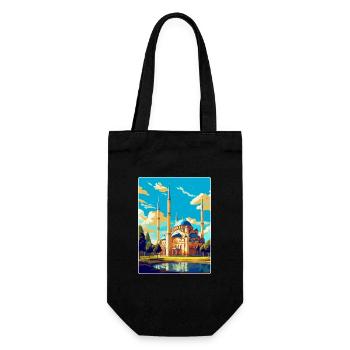 Edirne Türkei Vintage Reiseposter WPA Souvenir - Geschenkbeutel für Flaschen - Schwarz - Vorne
