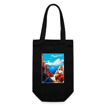 Crète Grèce Affiche de voyage vintage WPA Souvenir - Sac à bouteille - noir - Devant