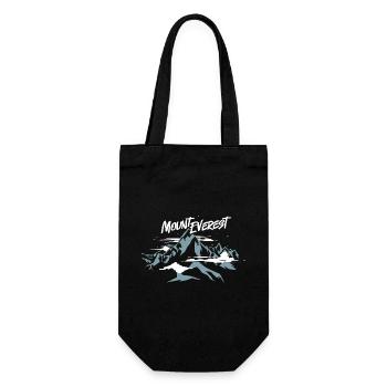 Mount Everest Nepal - Geschenkbeutel für Flaschen - Schwarz - Vorne