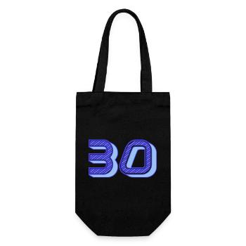30. 30 YEARS. 30th ANNIVERSARY. 30 YEARS ANNIVERSARY. - Gift Bag for Bottles - black - Front
