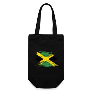 Drapeau de la Jamaïque utilisé - Sac à bouteille - noir - Devant