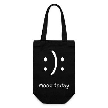 mood today - Geschenkbeutel für Flaschen - Schwarz - Vorne
