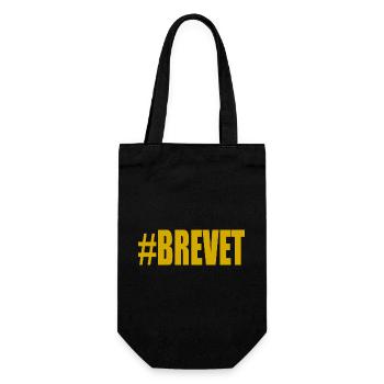 FERRY. BACCALAUREAT. PATENT. DNB. EXAMINATION. WELL DONE - Gift Bag for Bottles - black - Front