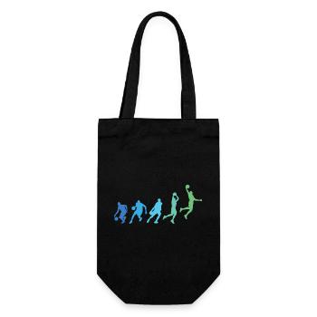 Basketball Spieler Dunking Basketballer Sequenz - Geschenkbeutel für Flaschen - Schwarz - Vorne