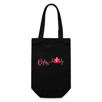 massage - Gift Bag for Bottles - black - Front