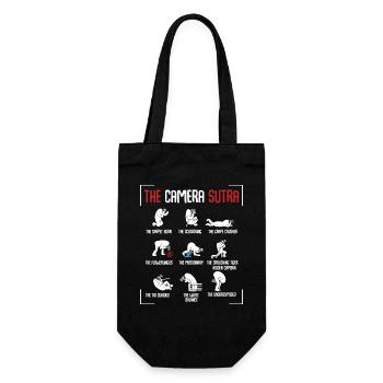 photographer - Gift Bag for Bottles - black - Front