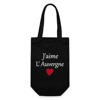J'aime l'auvergne - Sac à bouteille - noir - Devant