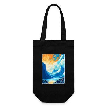 Bodo Norwegen Vintage Reiseposter WPA Kunst Souvenir - Geschenkbeutel für Flaschen - Schwarz - Vorne