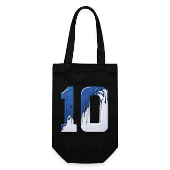 NON. 10 NUMÉRO 10 BLEU BLANC 10E ANNIVERSAIRE - Sac à bouteille - noir - Devant