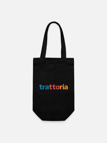 Trattoria - Geschenkbeutel für Flaschen - Schwarz