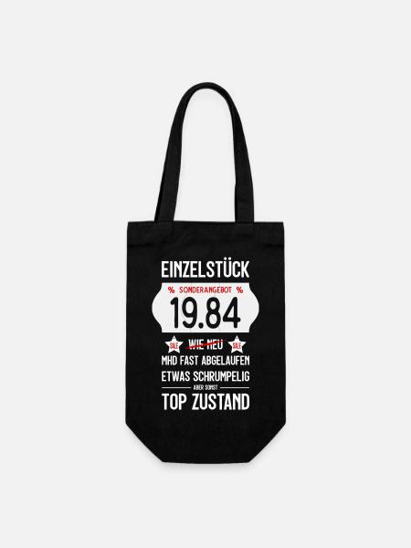 42. GEBURTSTAG 1984 EINZELSTÜCK PREISSCHILD - Geschenkbeutel für Flaschen - Schwarz