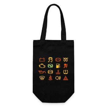Car indicator lights - Gift Bag for Bottles - black - Front