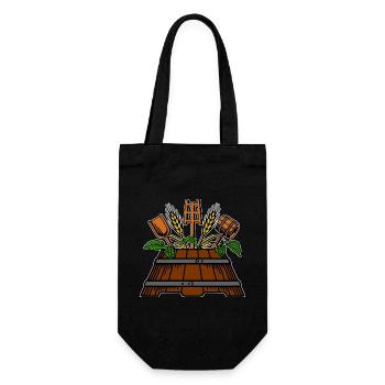Brewer logo - Gift Bag for Bottles - black - Front
