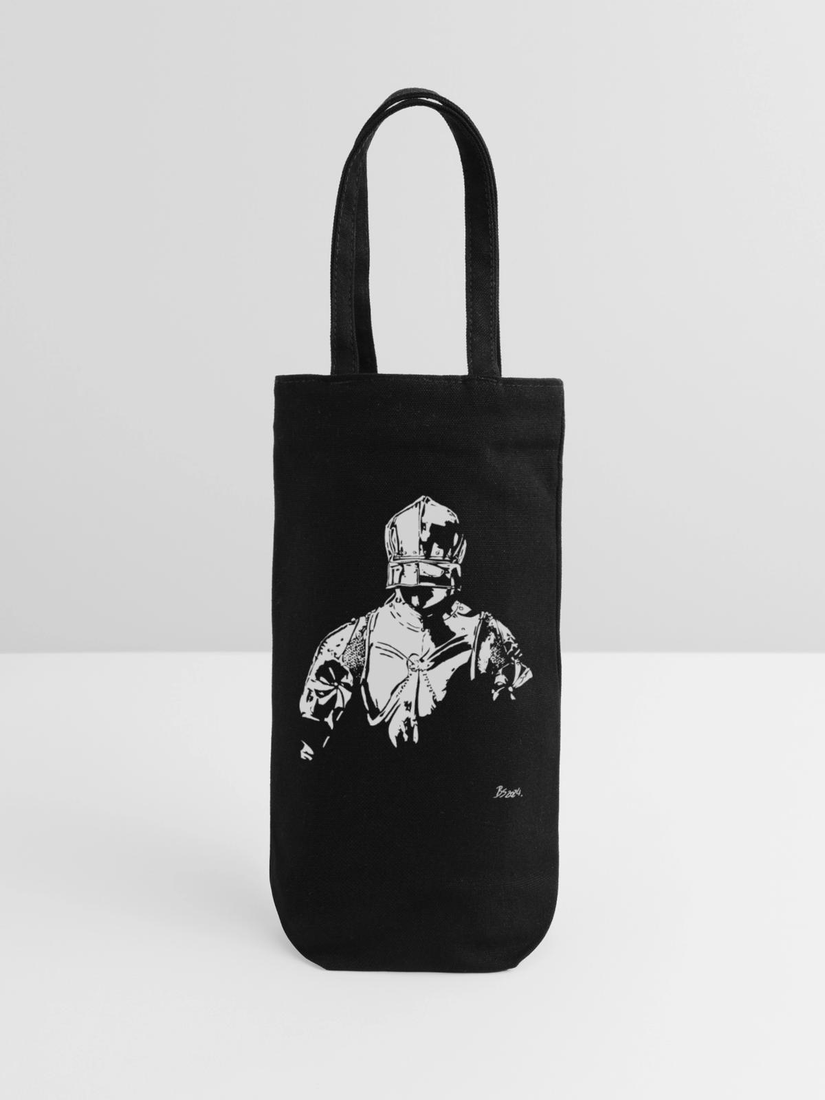 Gothic Knight - Geschenkbeutel für Flaschen - Schwarz - Vorne
