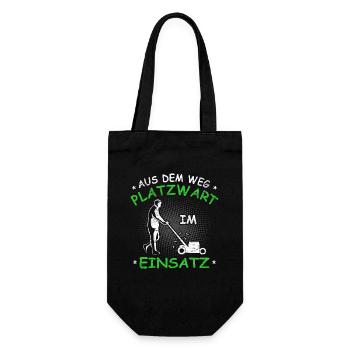 Platzwart Geschenkidee - Geschenkbeutel für Flaschen - Schwarz - Vorne