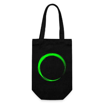 Kreis Symbol Form - Geschenkbeutel für Flaschen - Schwarz - Vorne