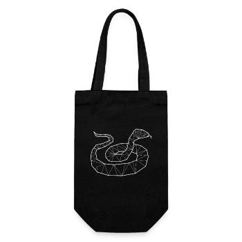 Geometrische Python Würgeschlange - Geschenkbeutel für Flaschen - Schwarz - Vorne