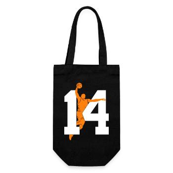 NUMMER 14 BASKETBALL 14. GEBURTSTAG - Geschenkbeutel für Flaschen - Schwarz - Vorne