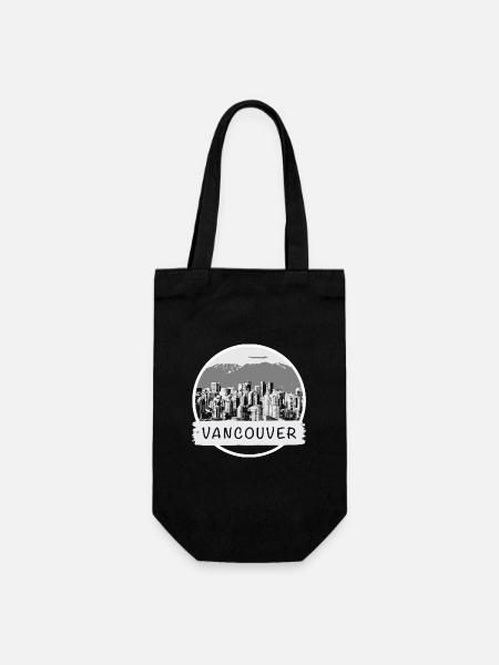 Vancouver City - Geschenkbeutel für Flaschen - Schwarz