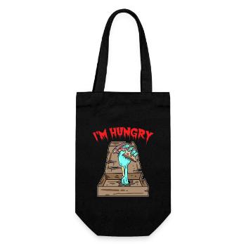Pizza Zombie j'ai faim - Sac à bouteille - noir - Devant