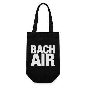 Johann Sebastian Bach Air T-Shirt lustiger Spruch - Geschenkbeutel für Flaschen - Schwarz - Vorne