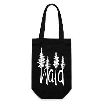 Forest - Gift Bag for Bottles - black - Front
