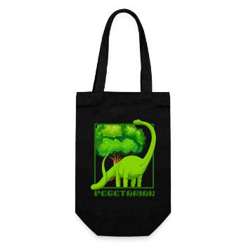 Dinosaurier Brachiosaurus - Geschenkbeutel für Flaschen - Schwarz - Vorne