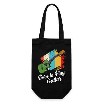 Né pour jouer de la guitare - Sac à bouteille - noir - Devant