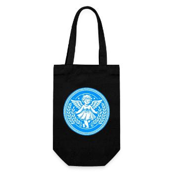 Guardian Angel Logo - Gift Bag for Bottles - black - Front