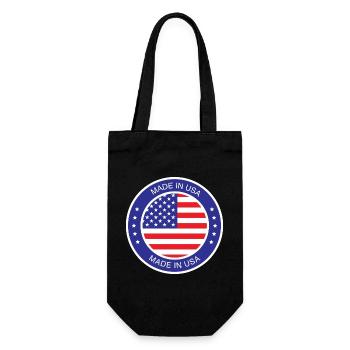 made in the USA - Geschenkbeutel für Flaschen - Schwarz - Vorne