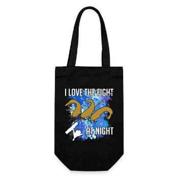 Poisson-chat Poisson-chat Pêche Silhouette de poisson-chat et taches de couleur - Sac à bouteille - noir - Devant