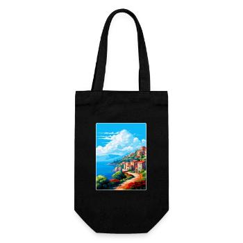 Elba Italy Vintage Travel Poster Souvenir Souvenir - Gift Bag for Bottles - black - Front