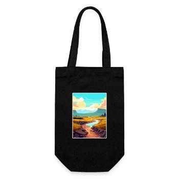 Vulkane Nationalpark Vulkan Hawaii Souvenir - Geschenkbeutel für Flaschen - Schwarz - Vorne