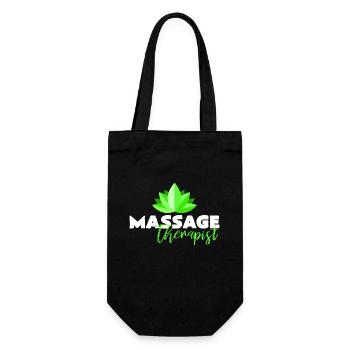 massage - Gift Bag for Bottles - black - Front