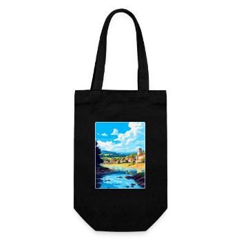 Dordogne France Affiche de voyage vintage Souvenir WPA - Sac à bouteille - noir - Devant