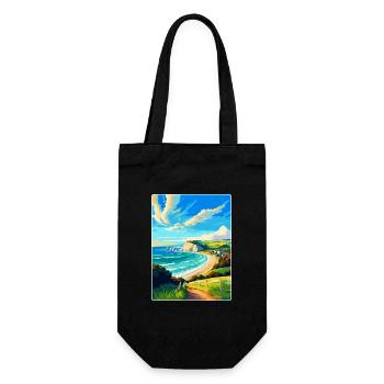 Isle Of Wight Vintage Reiseposter Souvenir WPA - Geschenkbeutel für Flaschen - Schwarz - Vorne