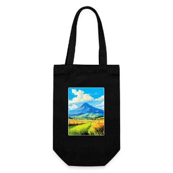 Mourne Mountains Vintage Travel Poster Souvenir - Gift Bag for Bottles - black - Front