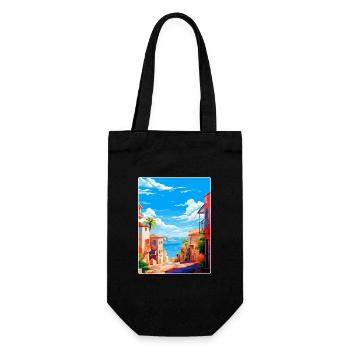 Palma Nova Spain Vintage Travel Poster Souvenir - Gift Bag for Bottles - black - Front