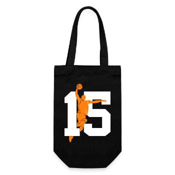NUMÉRO 15 BASKETBALL 15E ANNIVERSAIRE - Sac à bouteille - noir - Devant