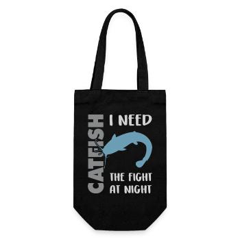 Combat de pêche au poisson-chat avec le poisson-chat fort - Sac à bouteille - noir - Devant